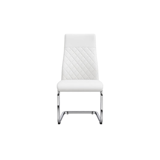 White PU Dining Chairs – Set of 6 – single dining chair