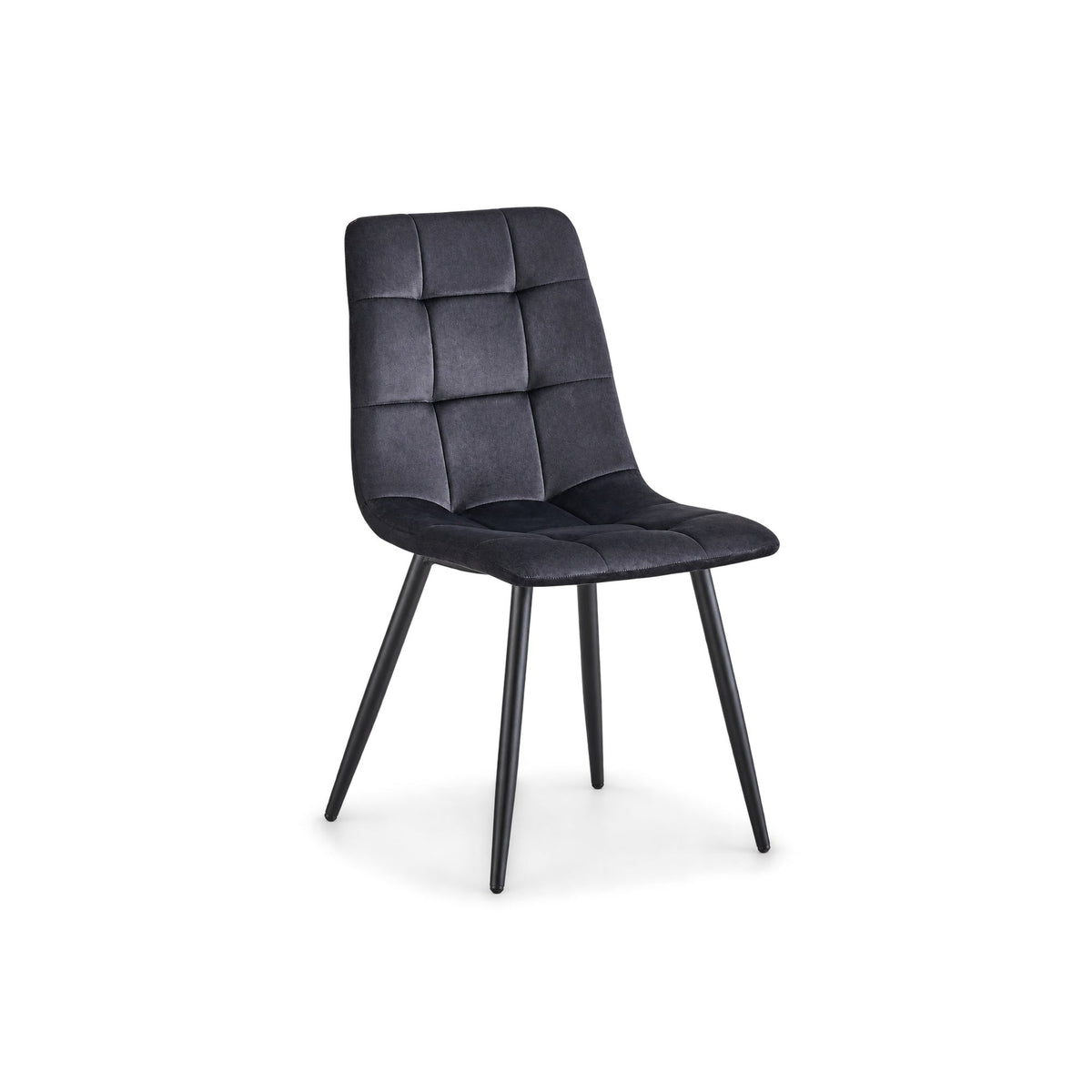 Black Velvet Dining Chairs – Set of 4 – single dining chair