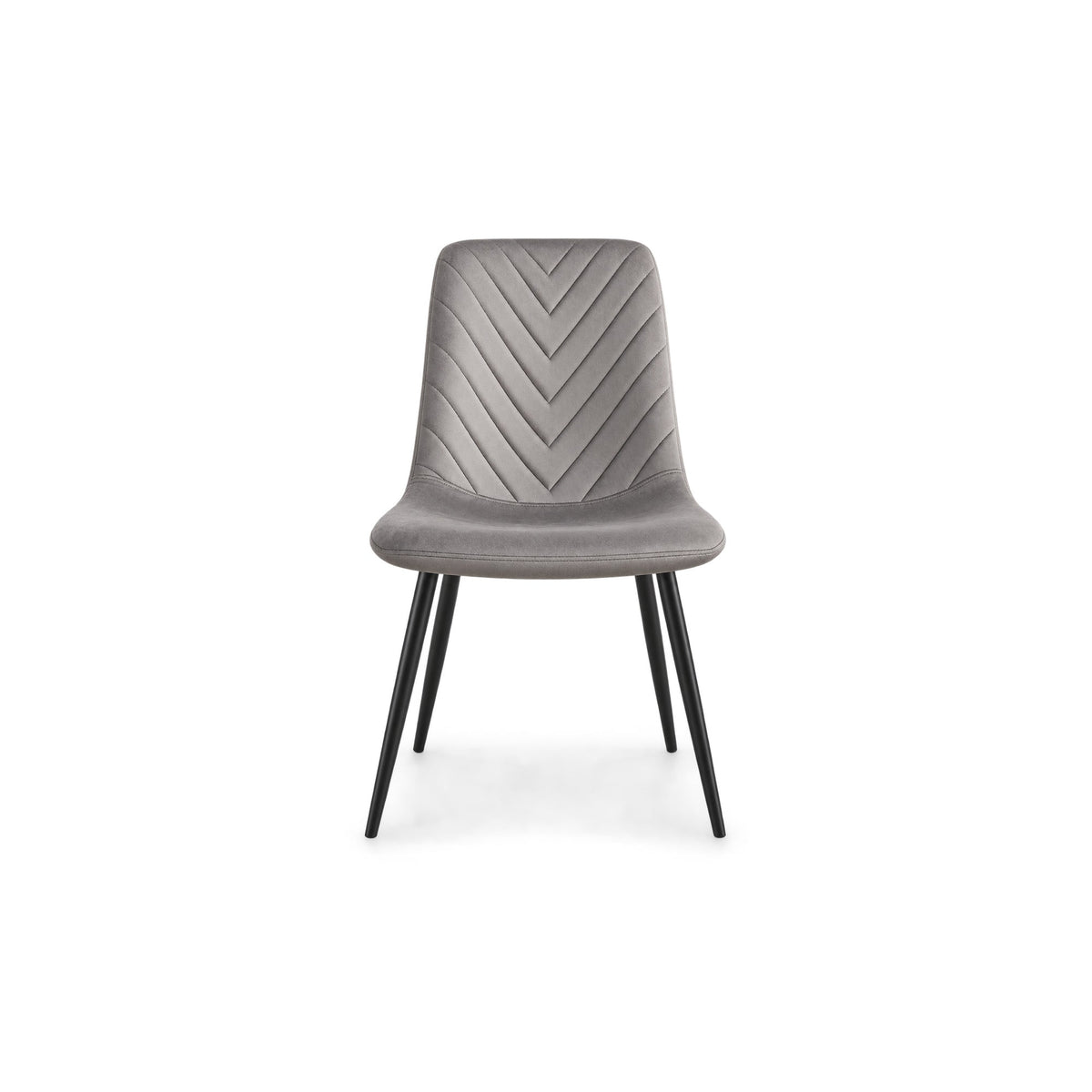 Modern Extendable White Marble-Look Sintered Stone Dining Table with 6 Grey Velvet Chairs – single dining chair