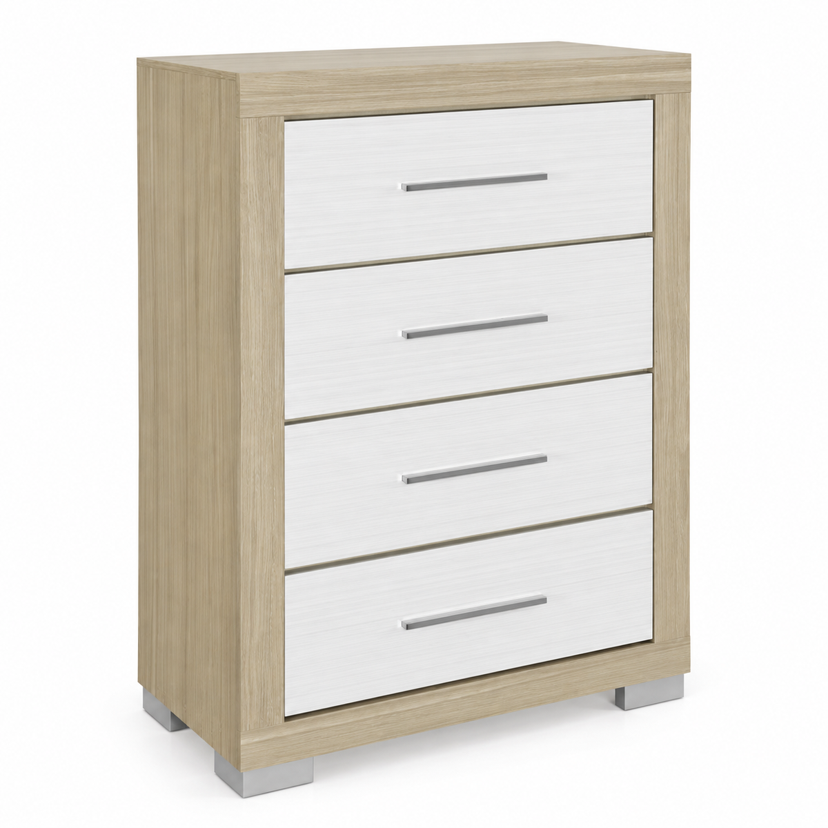 Emma Collection Bedroom Chest – Black/Grey or Natural/White