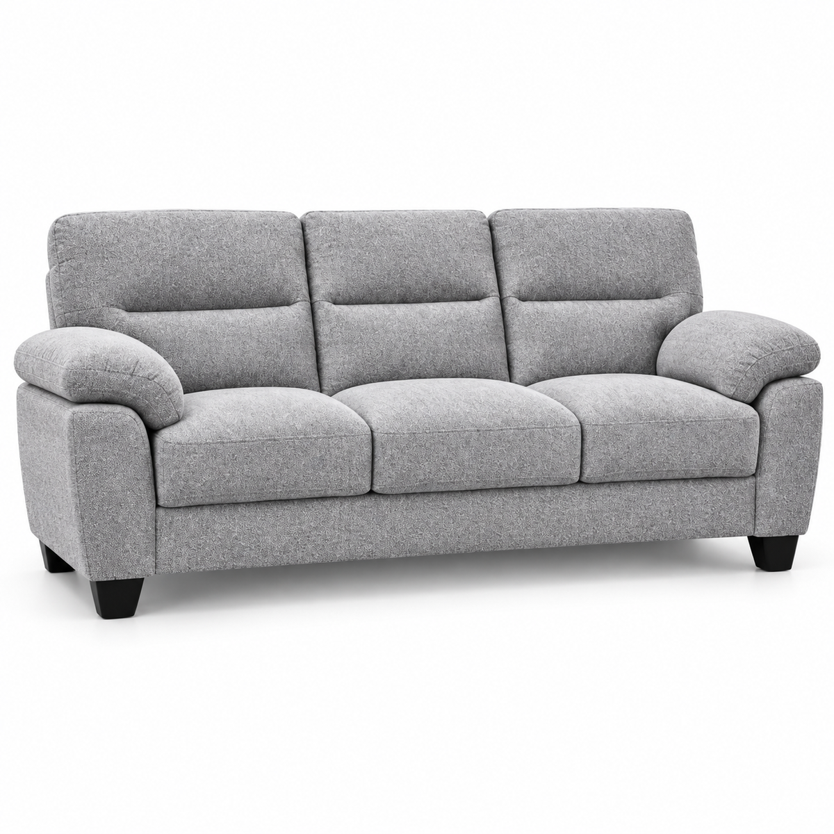 Modern Light Grey 3-Seater Sofa – IF-8025-S clean sofa on white background