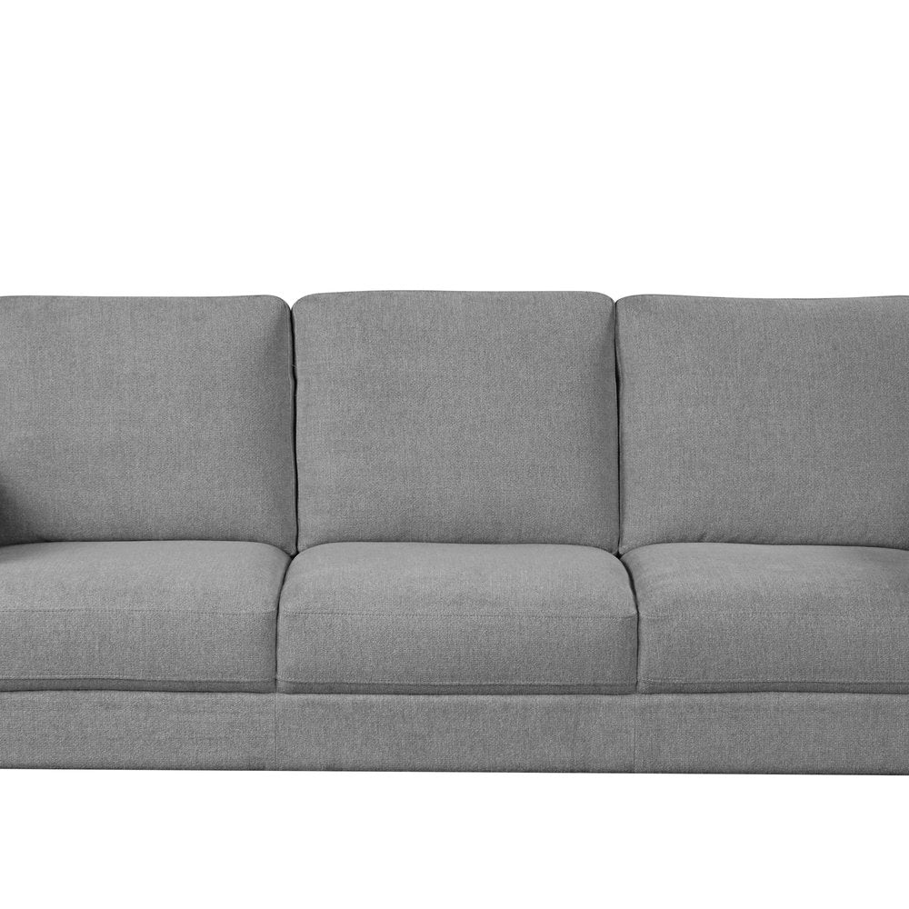 Contemporary Soft-Touch Fabric 3-Seater Sofa – Fabric and seat cushion detail (IF-8250-S)