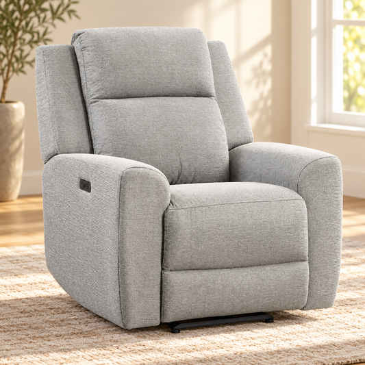 IF-8260 power recliner chair — upright closed position, single chair lifestyle image