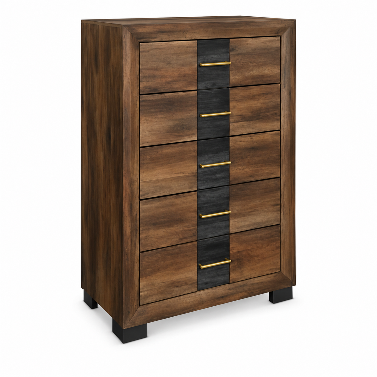 Optimus Collection Two-Tone Walnut Bedroom Chest