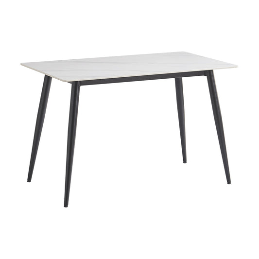 Modern Snow White Sintered Stone Dining Table – dining table
