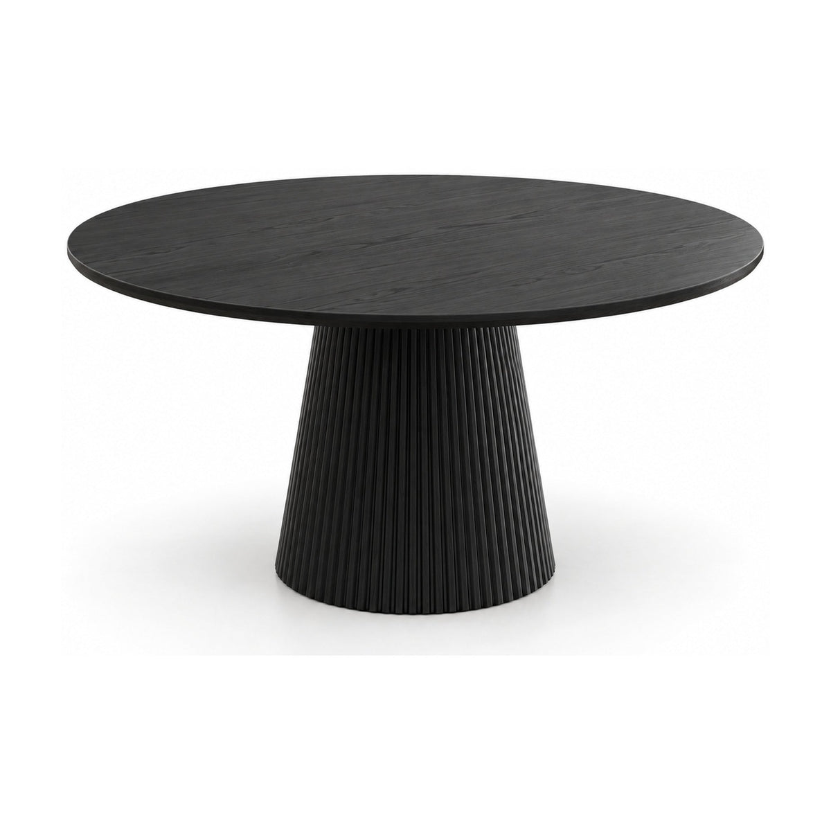 Modern Round Midnight Black Dining Table – dining table