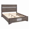 Seville 'Harper' Weathered Grey Storage Platform Bed Frame — clean product view