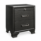 Ava / Jordyn Grey Collection 3-Drawer Nightstand