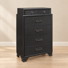 Ava / Jordyn Grey Collection Lacquer 6-Drawer Bedroom Chest