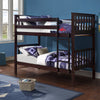 Mission-Style Convertible Bunk Bed – Single-over-Single or Single-over-Double - Espresso Single/Single Bunk Only