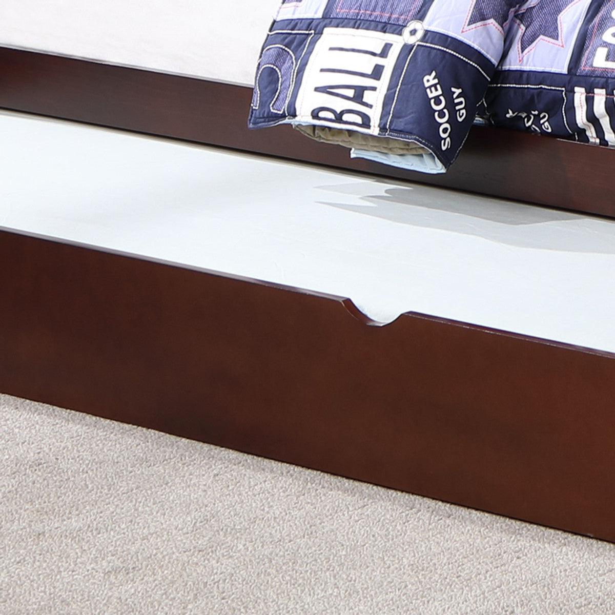 Tall Mission-Style Bunk Bed – Single/Single, Single/Double or Double/Double - Espresso Single/Single With Pull-Out Trundle
