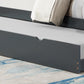 Tall Mission-Style Bunk Bed – Single/Single, Single/Double or Double/Double - Grey Single/Single With Pull-Out Trundle