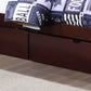 Tall Mission-Style Bunk Bed – Single/Single, Single/Double or Double/Double - Espresso Single/Single With 2 Storage Drawers