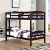 Convertible Wood Bunk Bed – Single-over-Single - Espresso Single/Single Bunk Only
