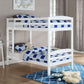 Convertible Wood Bunk Bed – Single-over-Single - White Single/Single Bunk Only