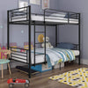 Steel Bunk Bed – Single-over-Single - Black Single/Single Bunk Only