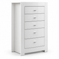 Barcelona Collection High-Gloss White LED Hydraulic Storage Bedroom Set with USB Charging
