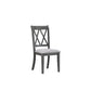 Antique Grey Wood Dining Table with 6 Chairs – Multiple Chair Options – single dining chair