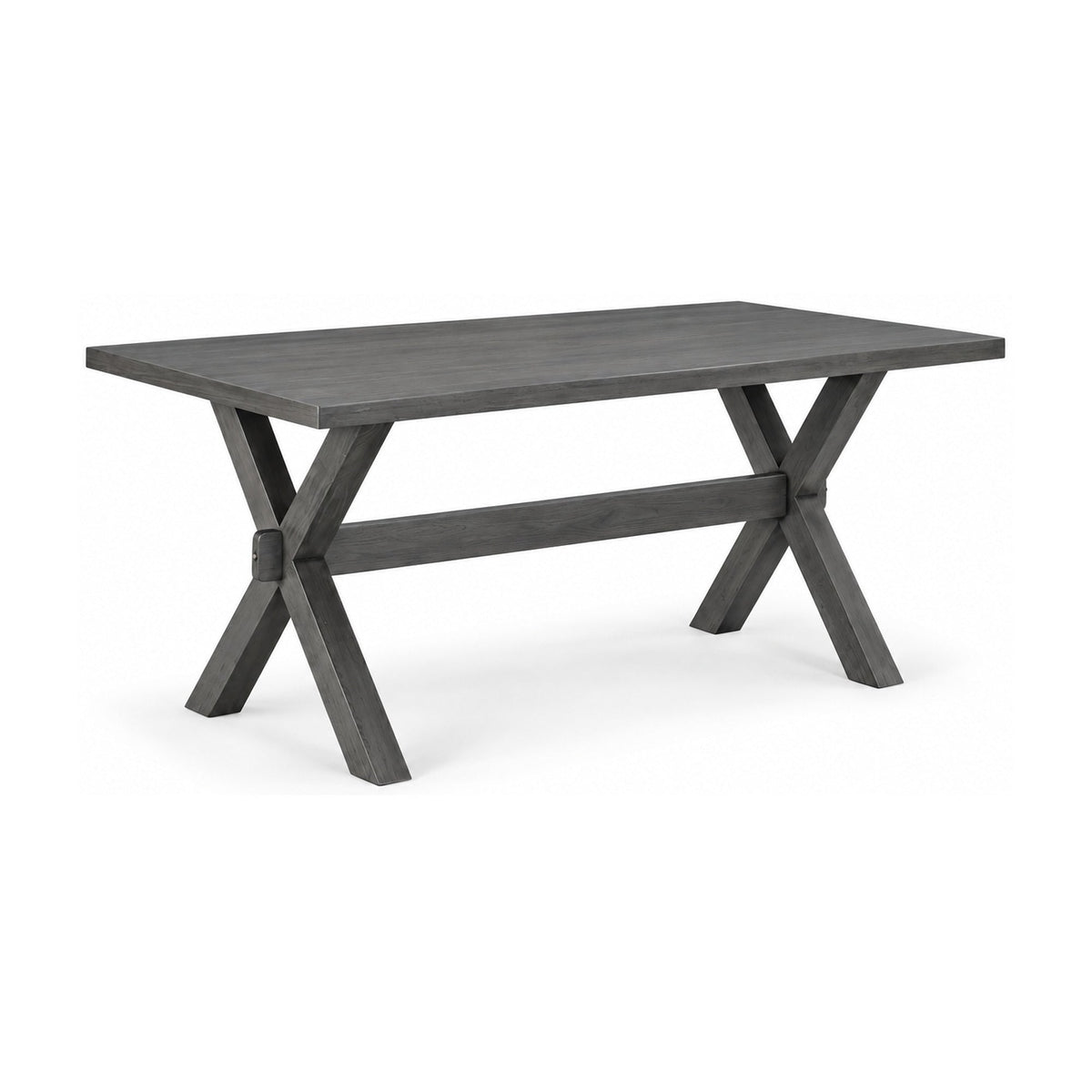 Antique Grey Wood Dining Table with 6 Chairs – Multiple Chair Options – dining table