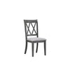 Grey Fabric Dining Chairs – Set of 2 – single dining chair