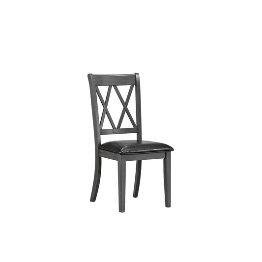 Black PU Dining Chairs – Set of 2 – single dining chair