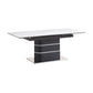 Modern Extendable White Sintered Stone Dining Table with 6 Chairs – Multiple Chair Options – dining table