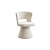 Cream Fabric Swivel Dining Chair – single dining chair