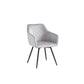 Modern Snow White Sintered Stone Dining Table with 6 Chairs – Multiple Chair Options – single dining chair