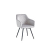 Light Grey Velvet Armchairs Dining Chairs – Set of 2 – single dining chair