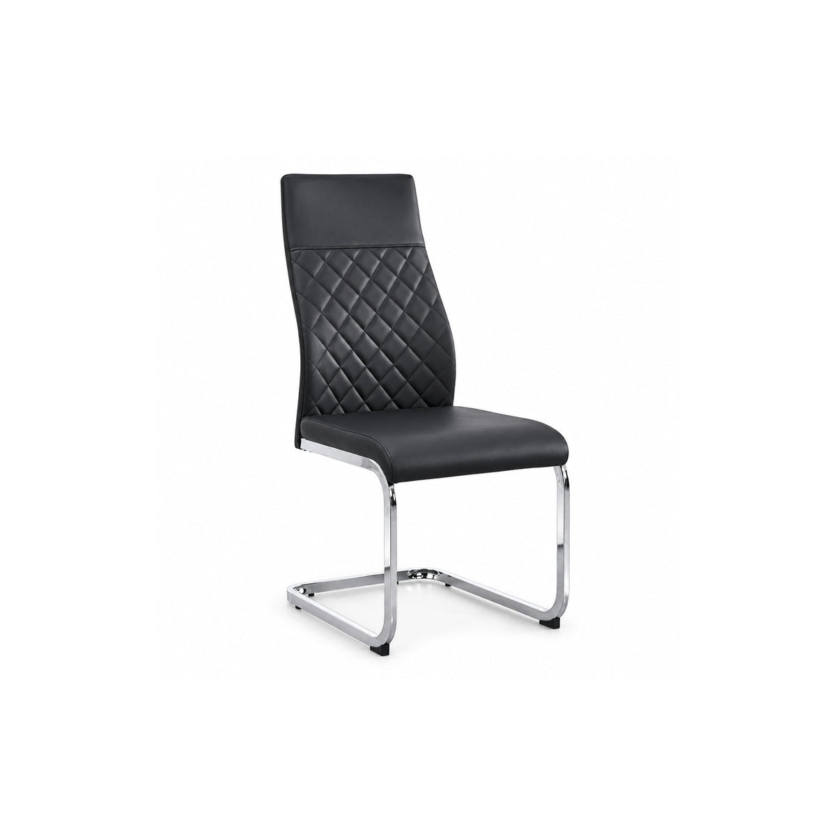 Black PU Dining Chairs – Set of 6 – single dining chair