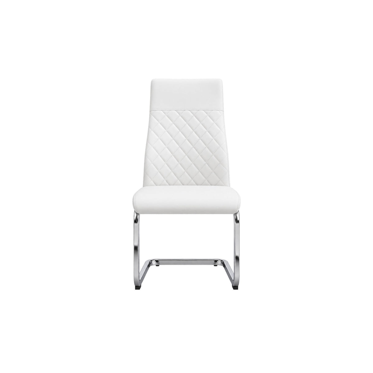 White PU Dining Chairs – Set of 6 – single dining chair