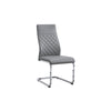 Grey PU Dining Chairs – Set of 6 – single dining chair