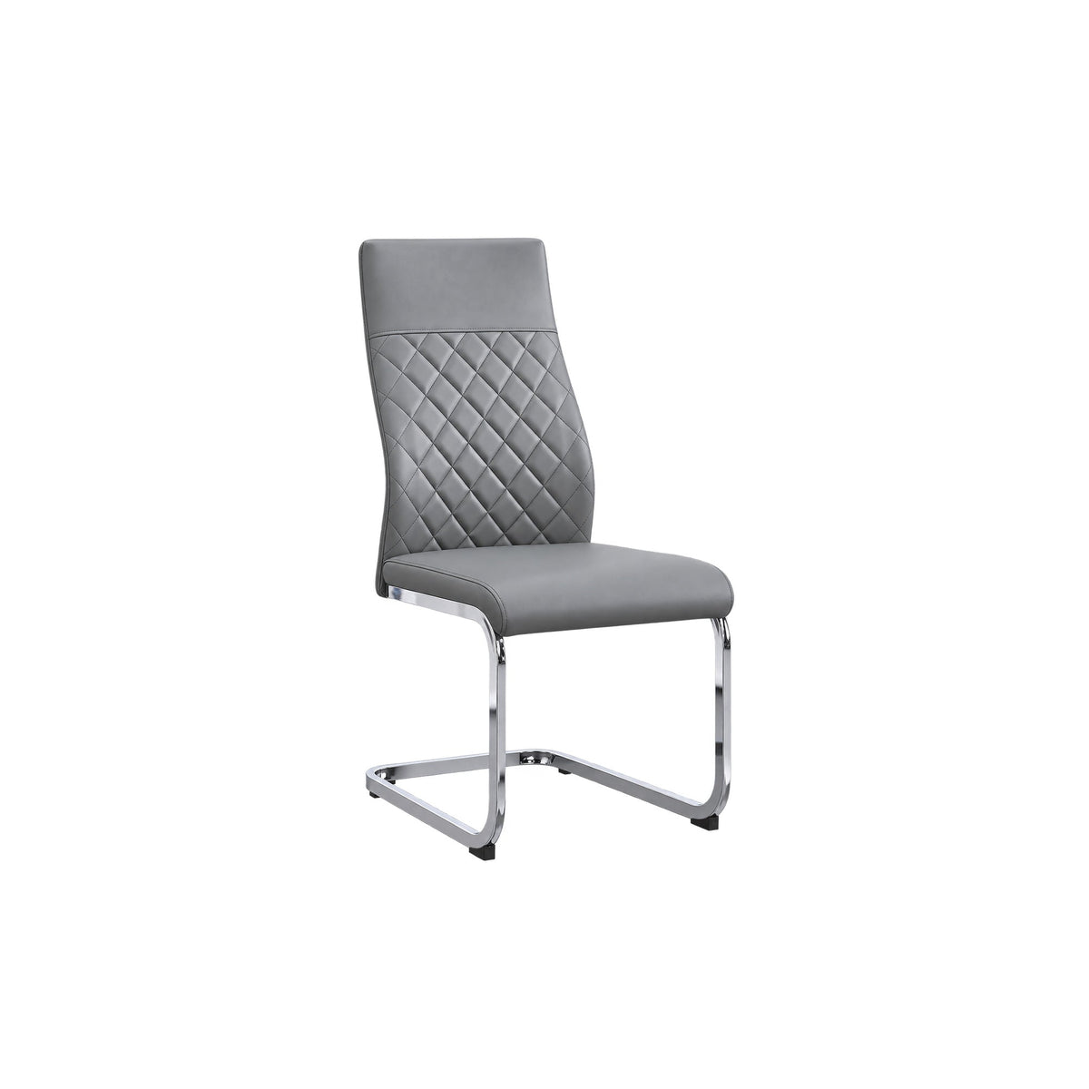 Grey PU Dining Chairs – Set of 6 – single dining chair