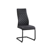 Black PU Dining Chairs – Set of 6 – single dining chair