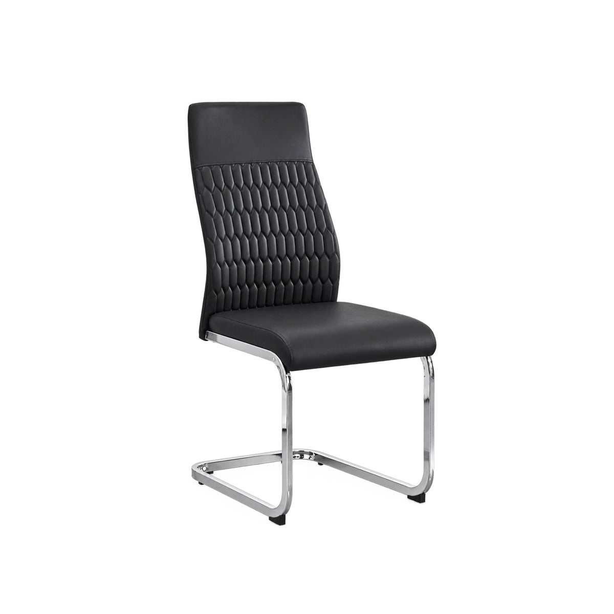 Black PU Dining Chairs – Set of 6 – single dining chair