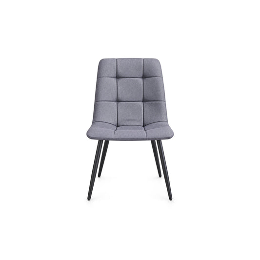Grey Fabric Dining Chairs – Set of 4 – single dining chair