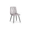 Light Grey Velvet Dining Chairs – Set of 4 – single dining chair