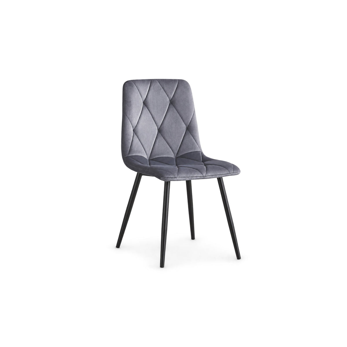 Dark Grey Velvet Dining Chairs – Set of 4 – single dining chair