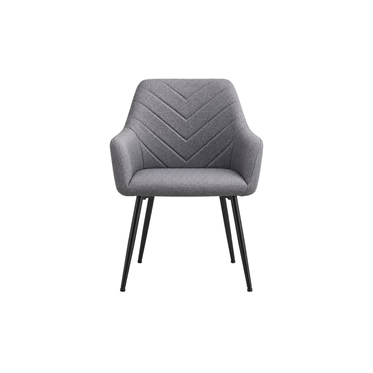 Grey Fabric Dining Chairs – Set of 2 – single dining chair