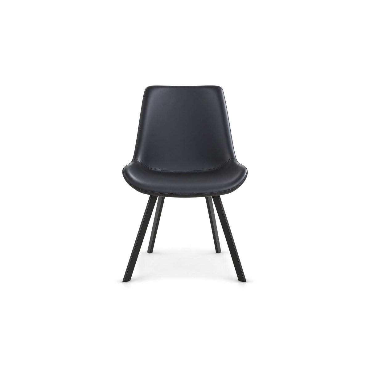 Black PU Dining Chairs – Set of 6 – single dining chair