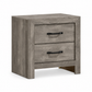 Charlotte Collection Driftwood Grey LED Platform Bedroom Set with USB Charging