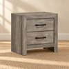 Charlotte Collection Driftwood Grey Nightstand
