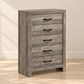 Charlotte Collection Driftwood Grey Bedroom Chest