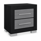 Emma Collection Nightstand – Black/Grey or Natural/White