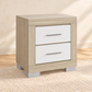 Emma Collection Nightstand – Black/Grey or Natural/White