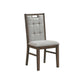 Rustic Brown Faux Marble Dining Table with 6 Chairs – single dining chair