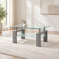 Grey faux marble Coffee Table in a minimal living room