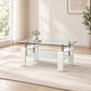 Glossy white Coffee Table in a minimal living room