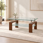 Walnut brown Coffee Table in a minimal living room