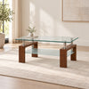 Walnut brown Coffee Table in a minimal living room